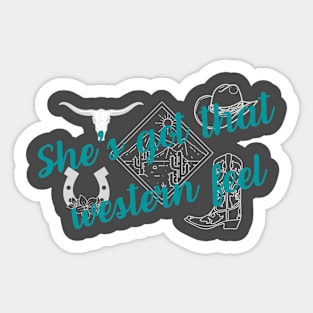 Western Feel Sticker